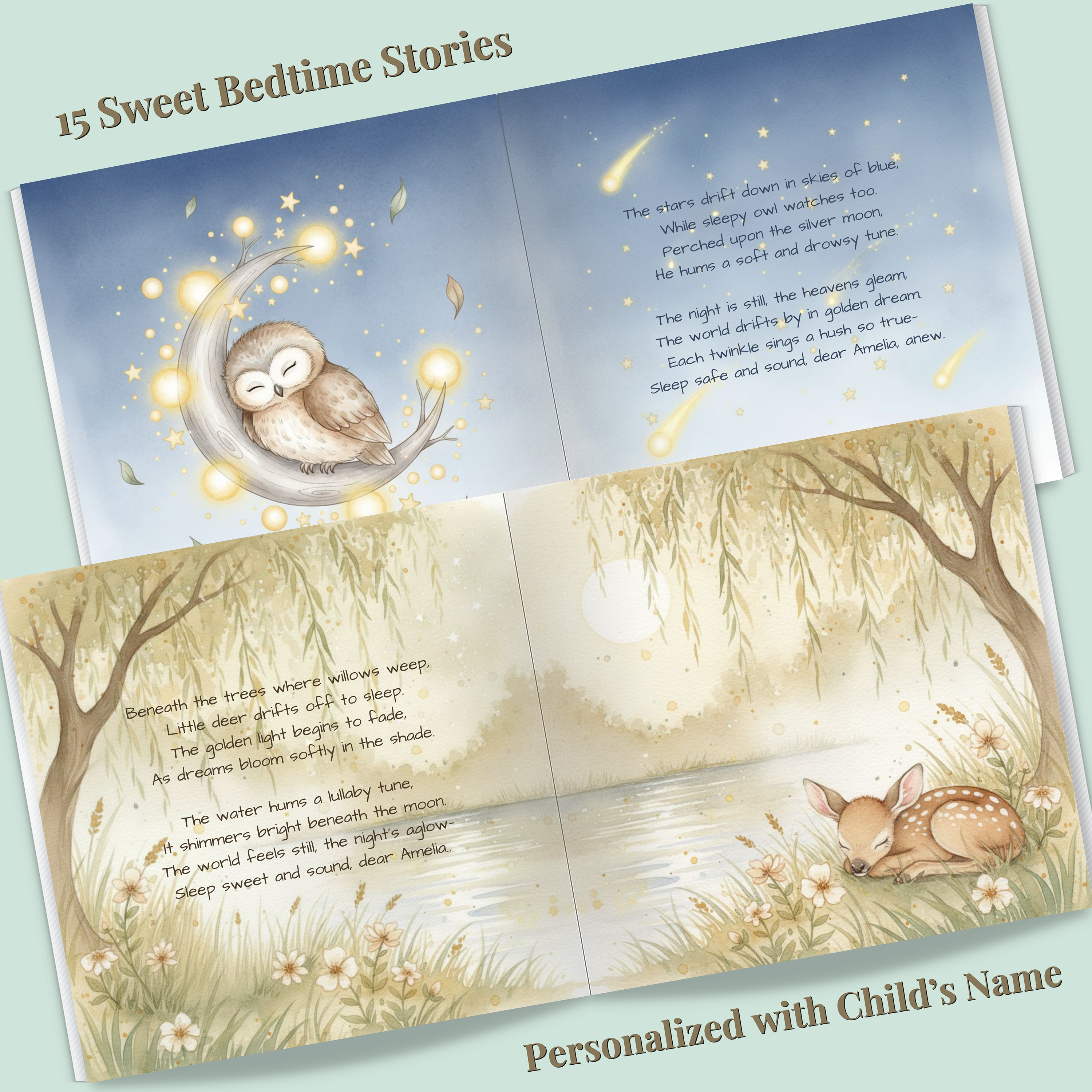 Personalized Baby Book – Custom Name Bedtime Story | Keepsake Gift for Newborn, Baby Shower, or 1st Birthday