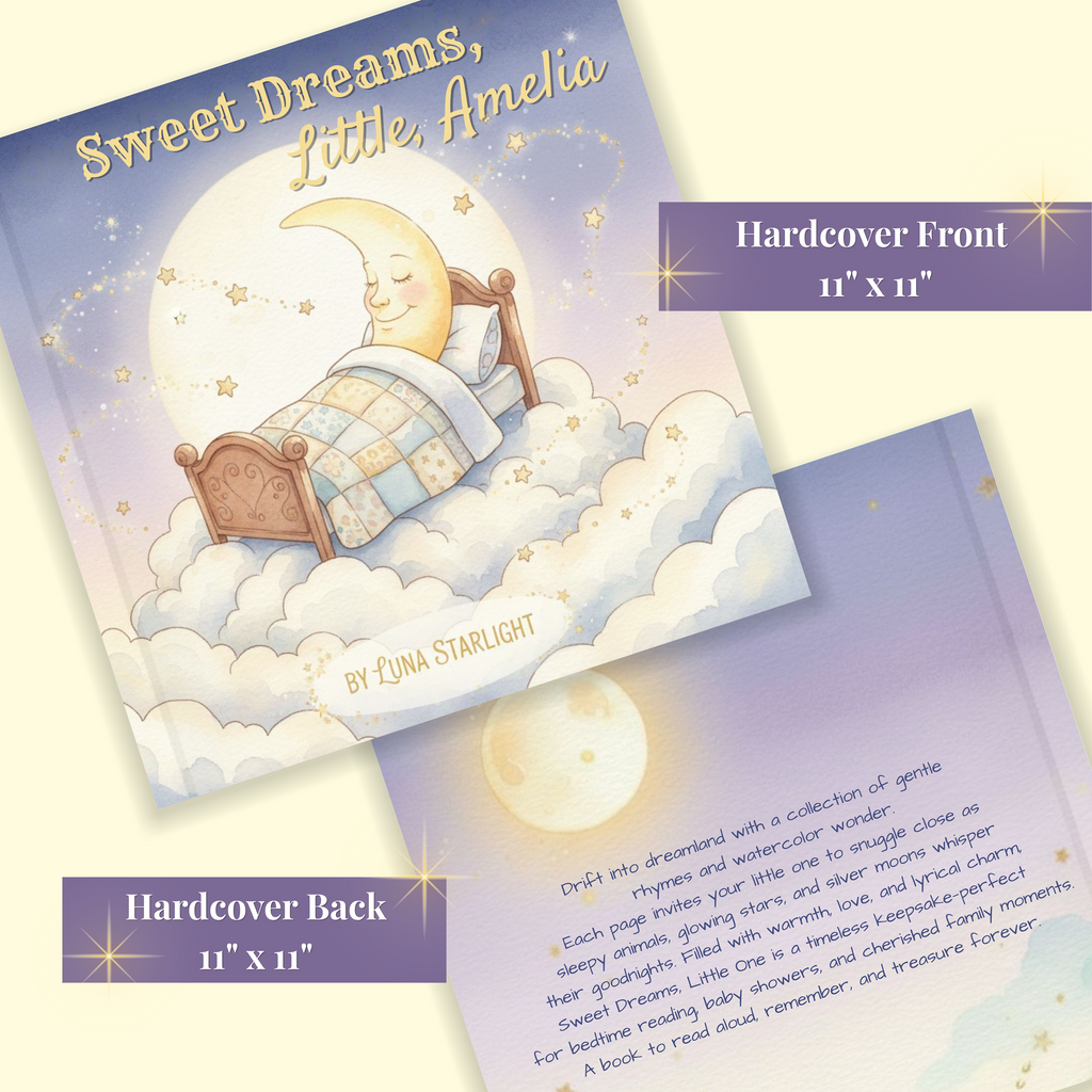 Personalized Baby Book – Custom Name Bedtime Story | Keepsake Gift for Newborn, Baby Shower, or 1st Birthday