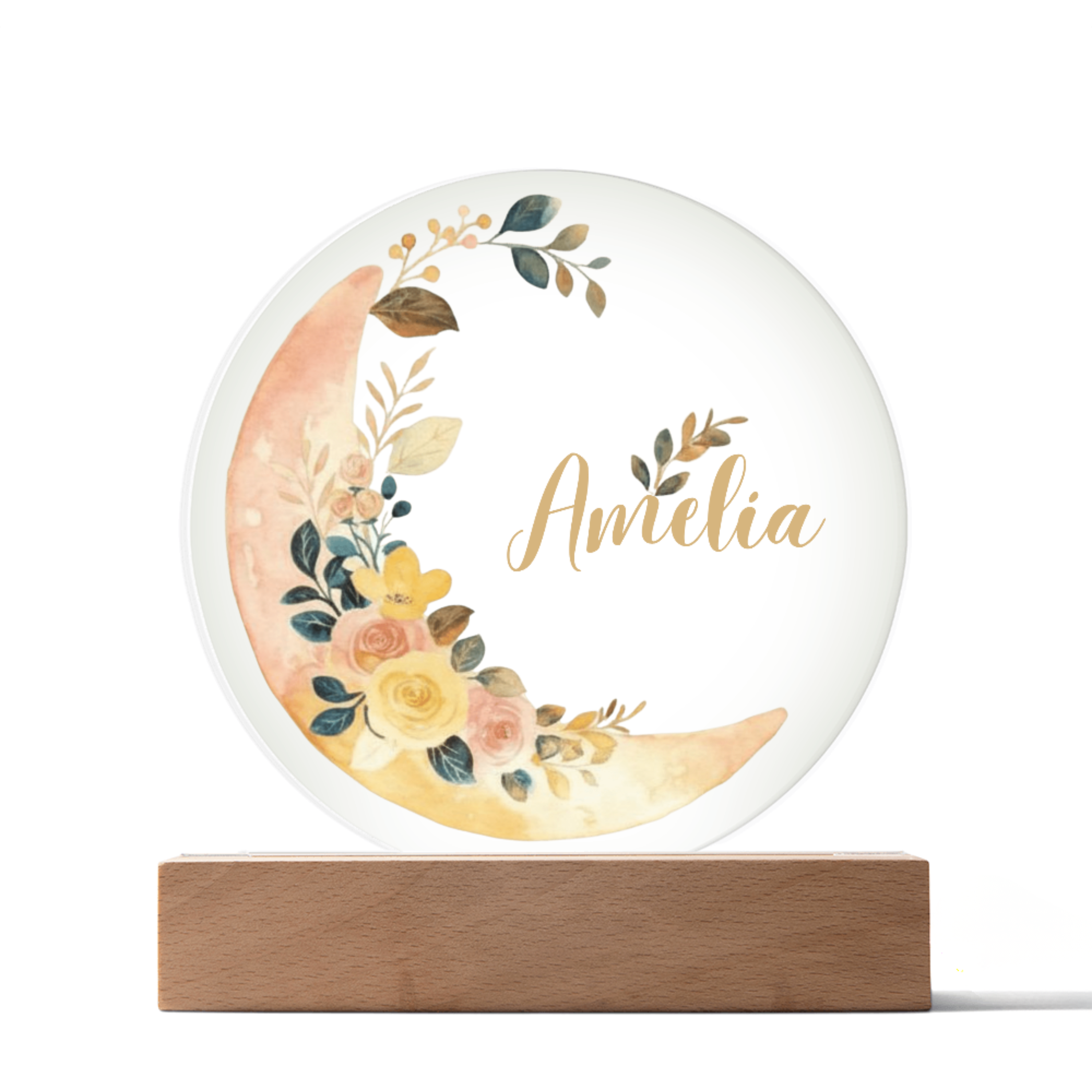 Baby Girl Gift, Personalized Night Light for Kids, Custom Night Light, Personalized Lamp, Name Night Light, Moon Lamp