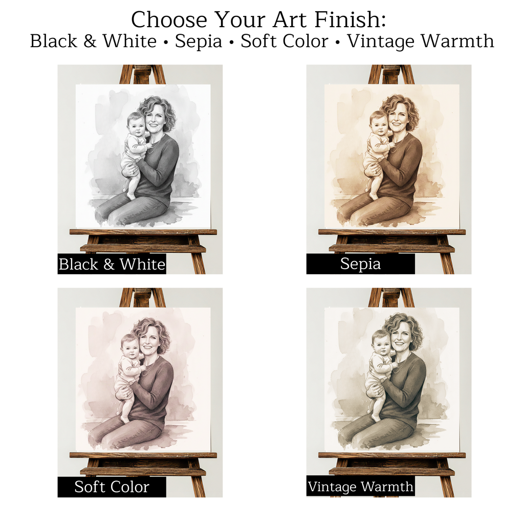 Custom Memorial Portrait – Add Loved One to Photo – Remembrance Art – Sympathy Gift for Loss